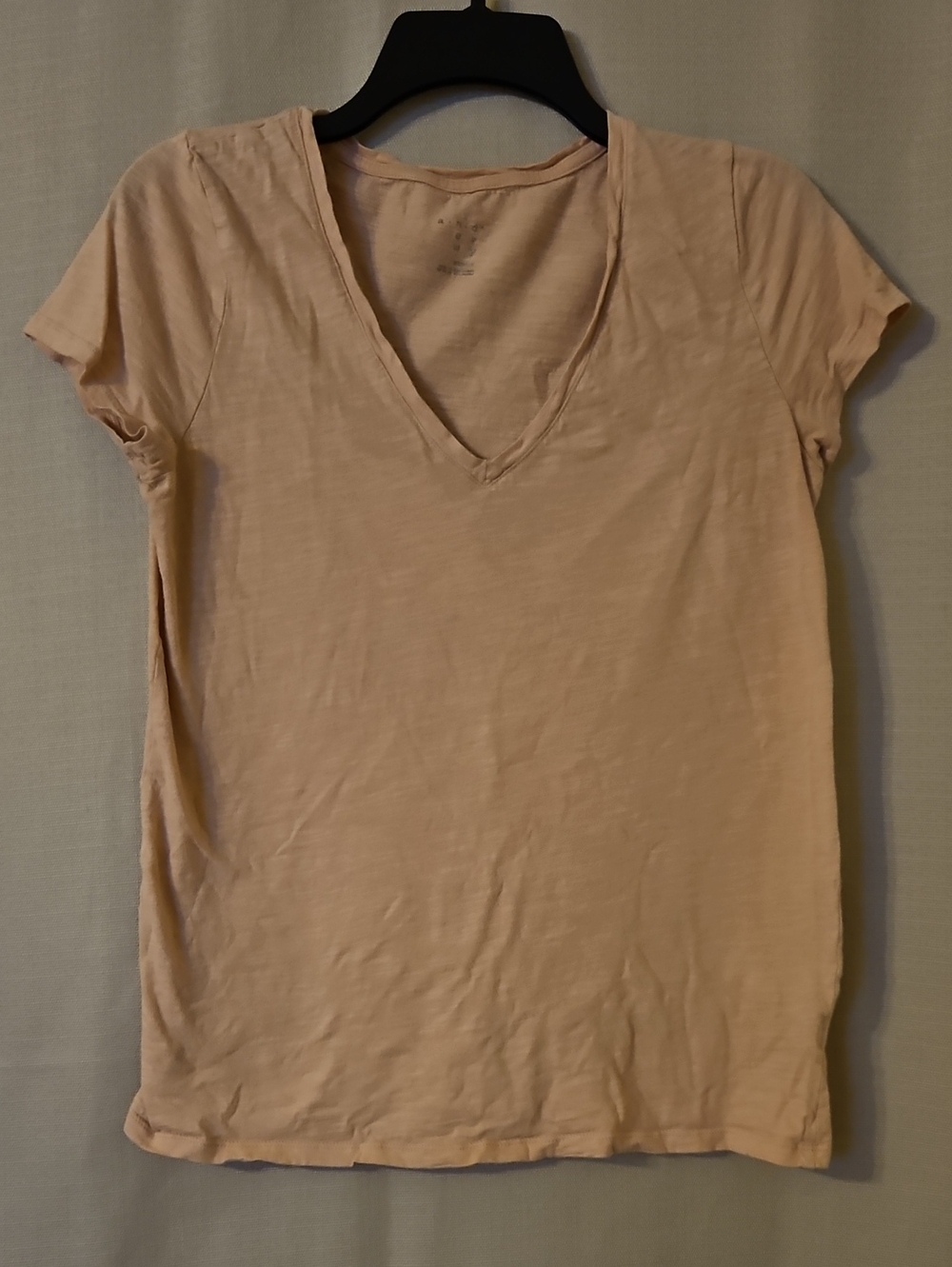 a new day Short Sleeve V-Neck Tee - Peach